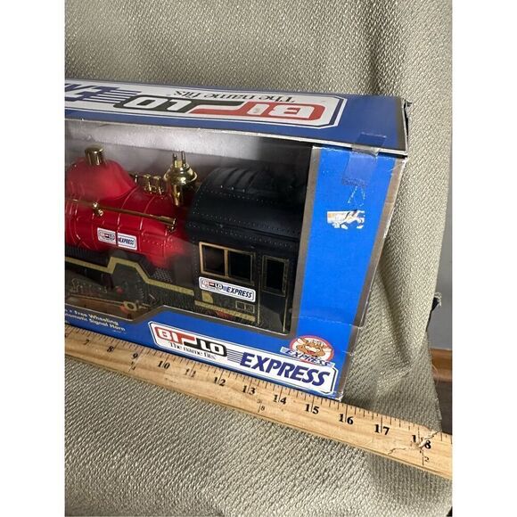 Vintage Bilo Bi-Lo Express Train Sounds Lights Moves Battery Operated Smoke - Picture 10 of 14